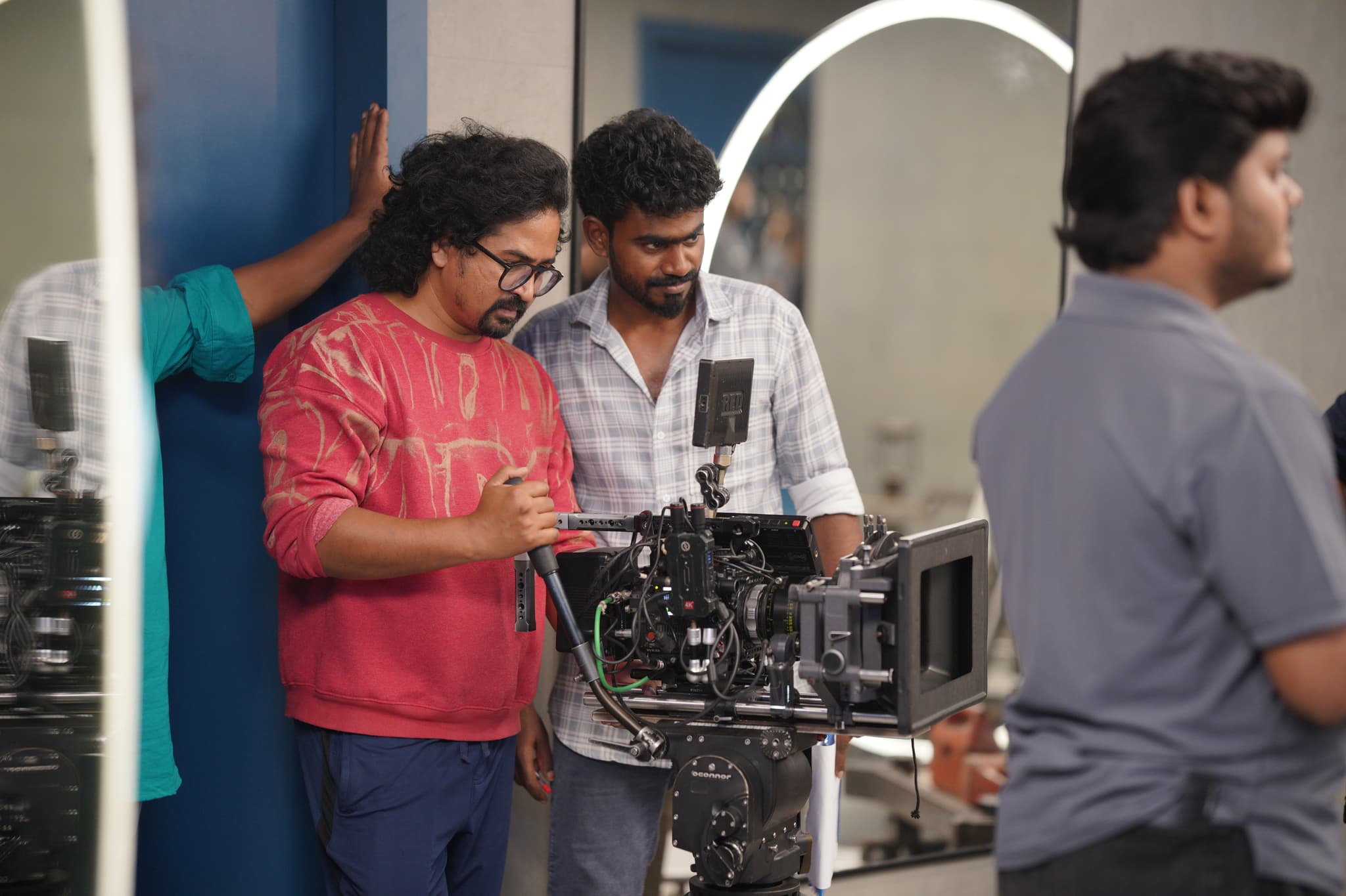 Shafee on set — BTS