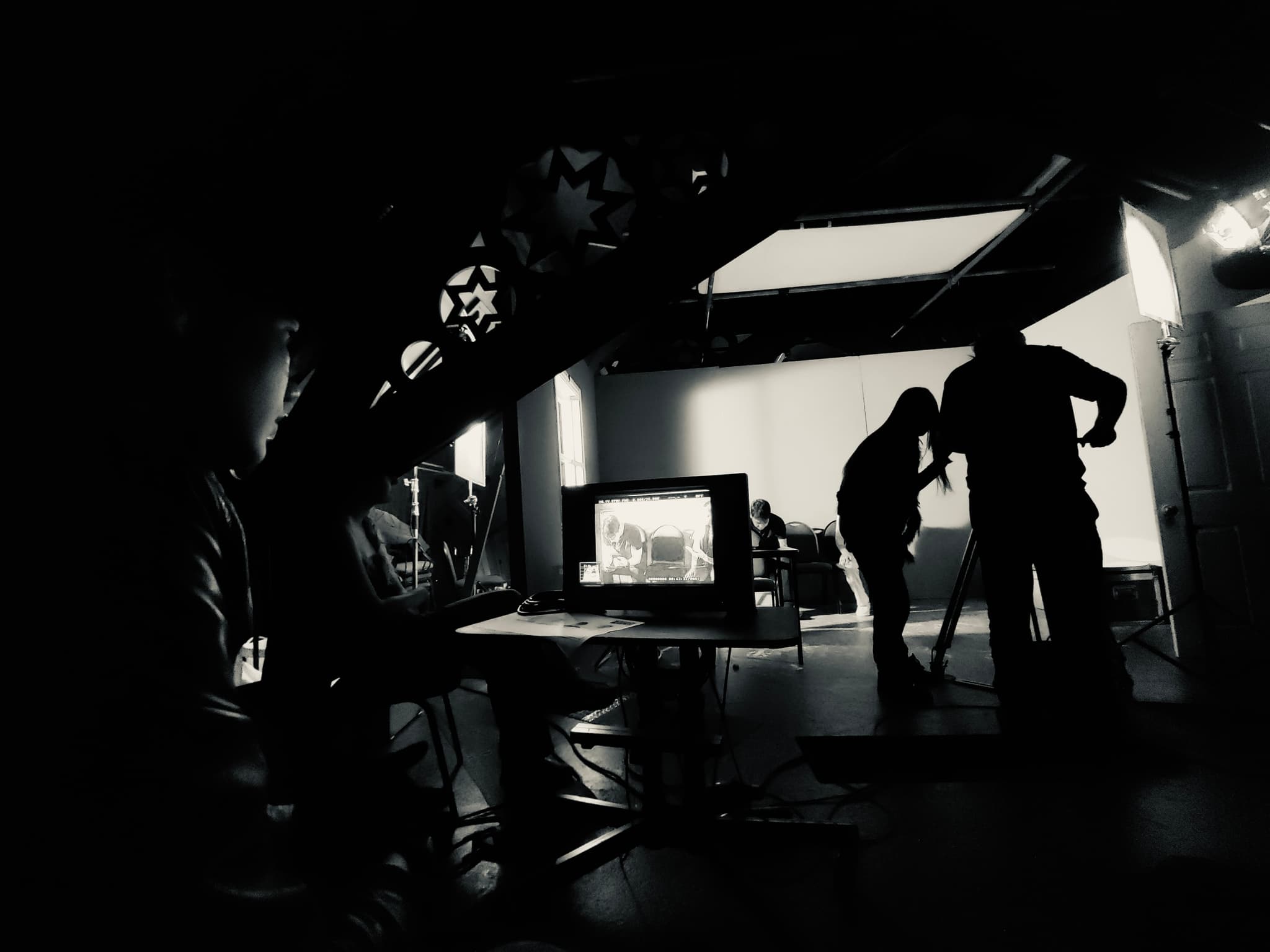 Camera setup with Kodak film magazine